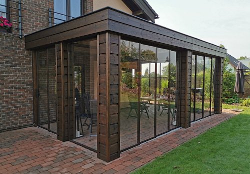 Zasklívání pergol a teras rámovým posuvným systémem